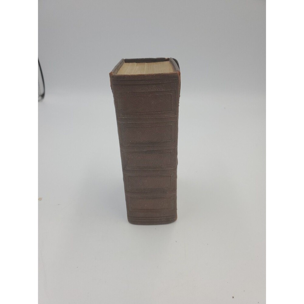 Rear 1818 Dutch New Testament Bible Leather Bound Jesus Christian